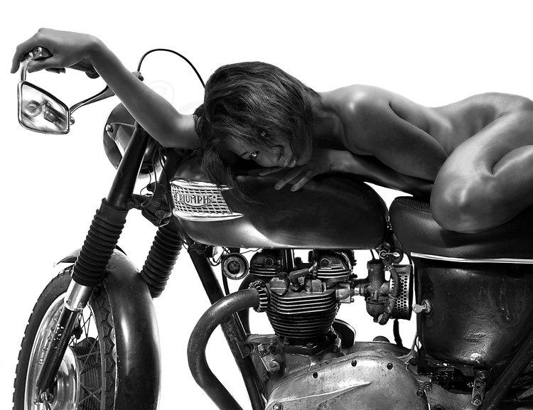 Girl motorbike naked The Best